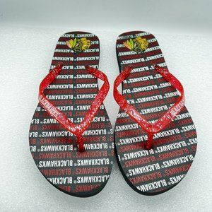 NHL Chicago Blackhawks Forever Collectibles Women’s Flip Flops 10 Inches